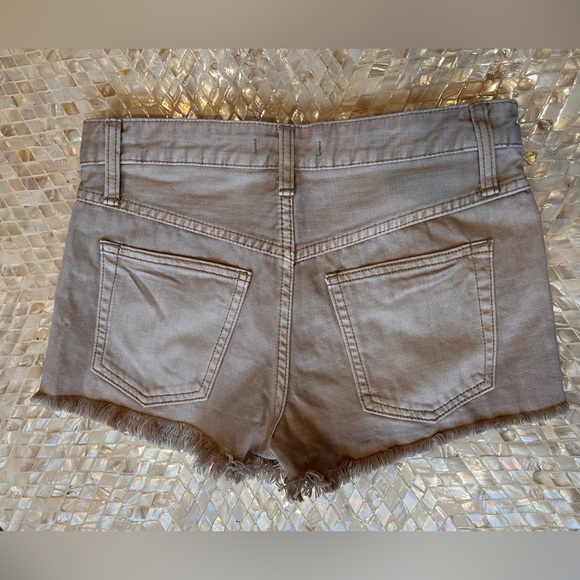 Free People Tan Cut Off Shorts - Picture 2 of 4